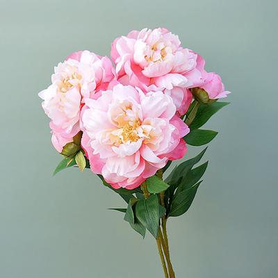 1 Stück??Künstliche Blume?Realistisch?Pflegeleicht?2-Kopf?Keine verblassende Pfingstrosen-Kunstblume?für die Hochzeit?