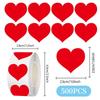 Colorful Heart-Shaped Thank You Stickers for Gift Sealing and Packaging