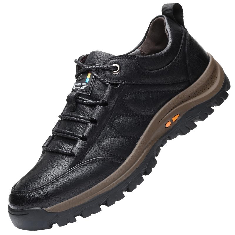 

Non-Slip Male Sneakers Light Men Tenis Men s Masculino Leisure Walk Trainers Leather Men s Casual Shoes Outdoor Walking Shoes 44 чёрный