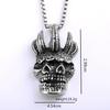 European Retro Devil Mask Pendant Necklace - Unisex Punk Stainless Steel