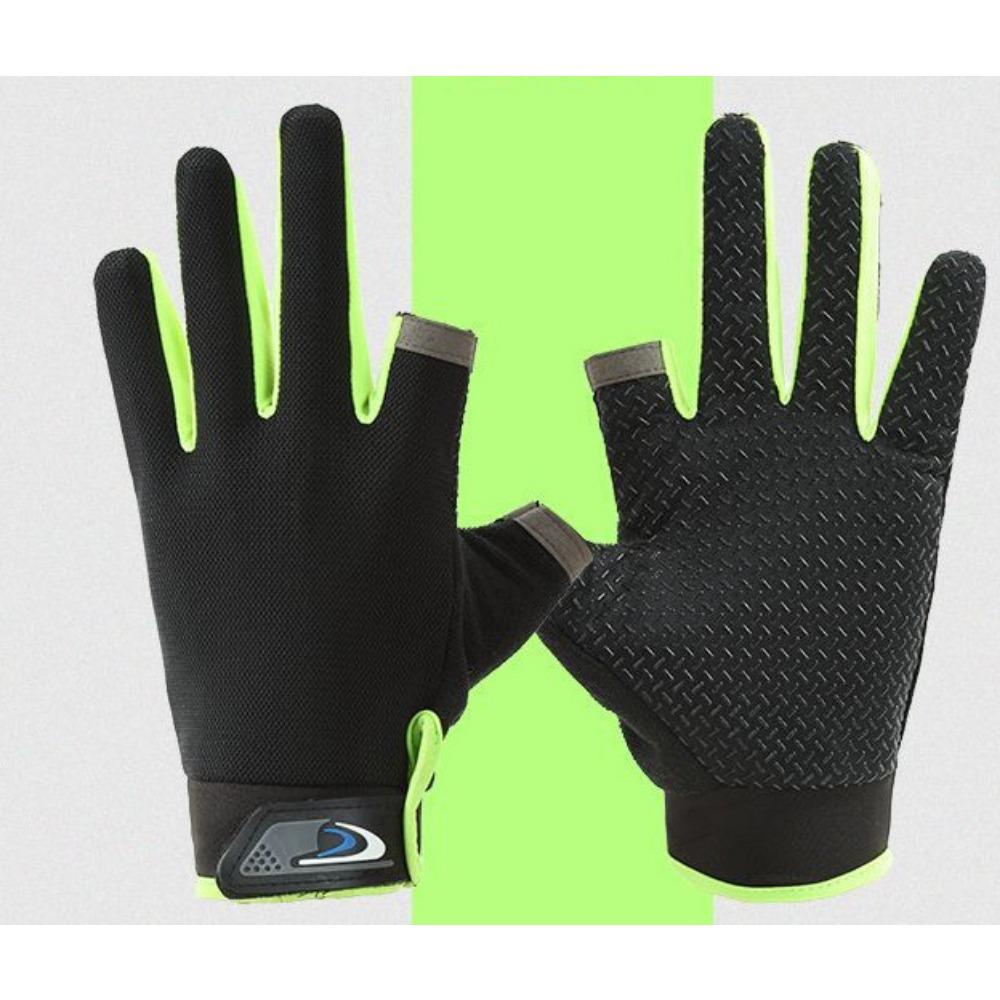 Spring and summer gloves outdoor sports cycling touch screen breathable non-slip sunscreen mesh bicycle fishing gloves
