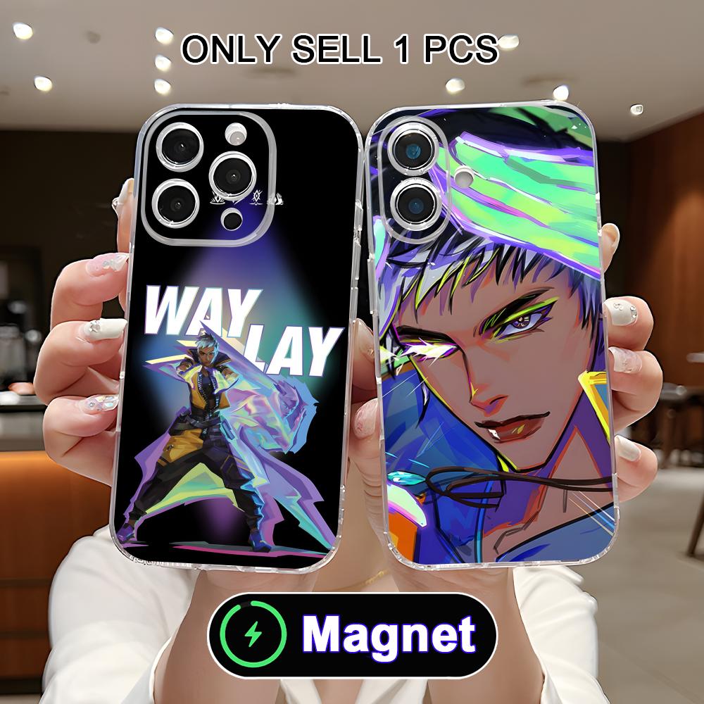 Valo Waylay Phone Case for iPhone 17 16 15 14 13 12 11 Air Pro Max Plus Mini Soft TPU Clear Magsafe Cover