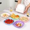 Creative Wheat Straw Japanese Tableware Set - Small Plates for Snacks, Nuts, Appetizers, Candy with Base
