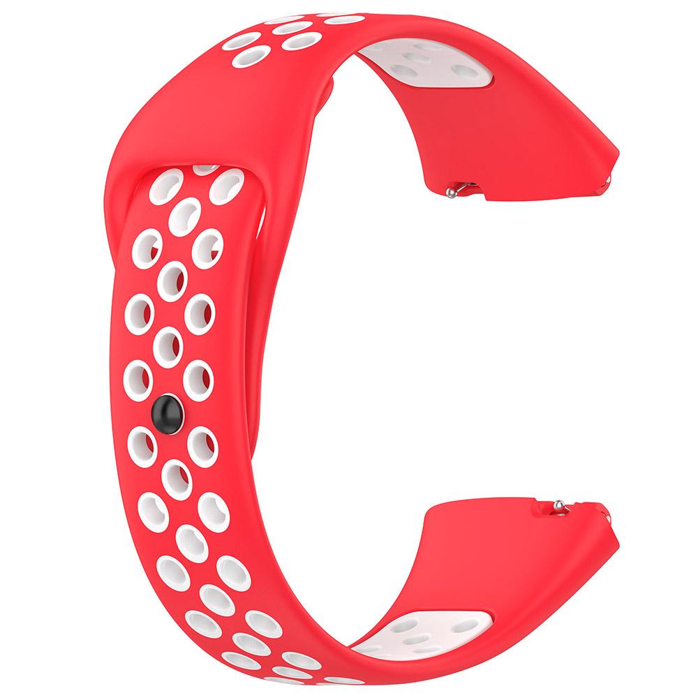 

Двоколірний силіконовий ремінець для смарт-годинника Redmi Watch 3 Active/Lite Redmi Watch 3 Active/Lite білий/червоний