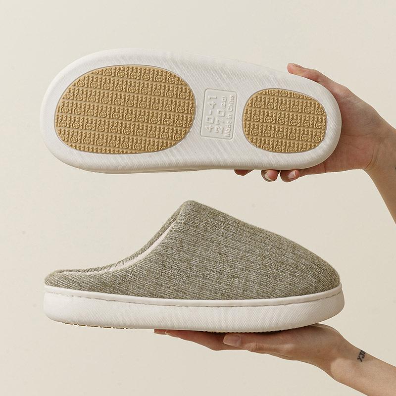 New Anti-slip Cotton Shoes for The Elderly, Indoor Fleece Warm Slippers