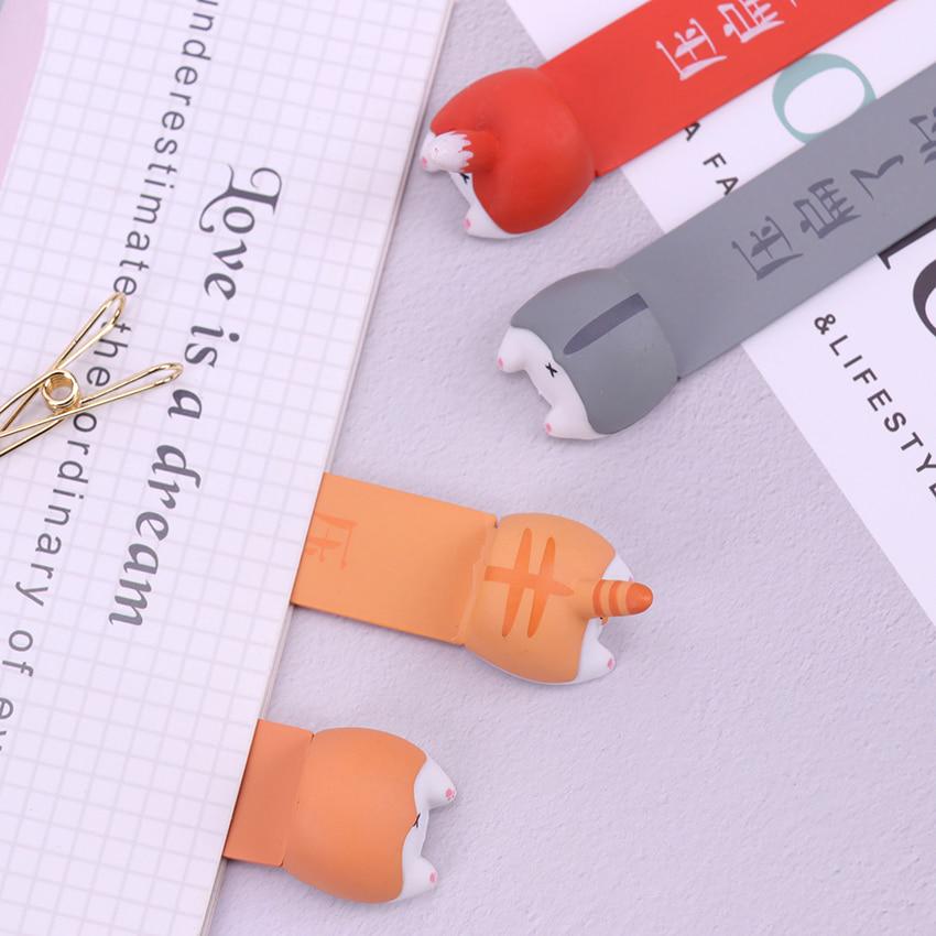 PVC Niedlich Kawaii Hund Katze Hamster Fuchs Hintern Lesezeichen für Buchmarkierungen Kreative Artikel Lieblich Koreanische Schreibwaren Geschenk
