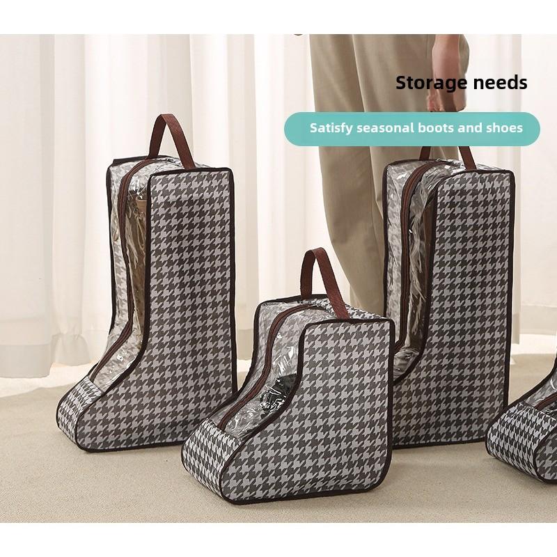 1 bolsa de almacenamiento de zapatos nueva, multifuncional, portátil, transparente, a prueba de polvo y humedad, bolsa para zapatos, botas, botas largas, bolsa protectora para botines
