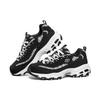 (WMNS) Skechers D lites 1.0 White/Black Women's 13169-BKW