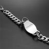 Hot-selling titanium steel skull bracelet - men's vintage polished stainless steel bangle