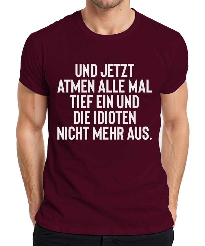 All Inhale Deep Idiots Hold Breath Sarcasm Irony Gag Unisexs Tshirt