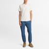 Timberland Logo Polo Décontracté Respirant Confortable Manches Courtes Homme Hauts Vintage-Blanc A5QHJ-CM9