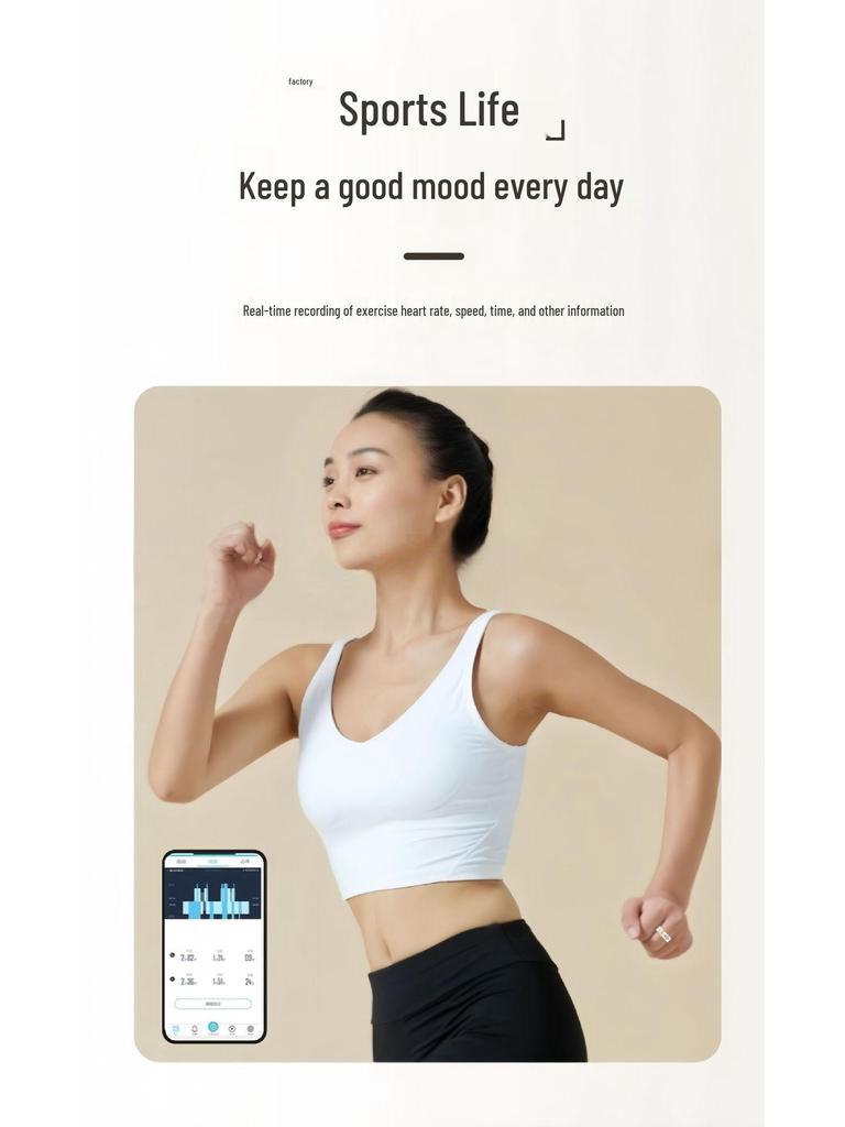 Smart Enamel Wearable Ring with Heart Rate, Blood Oxygen, Exercise & Sleep Monitoring
