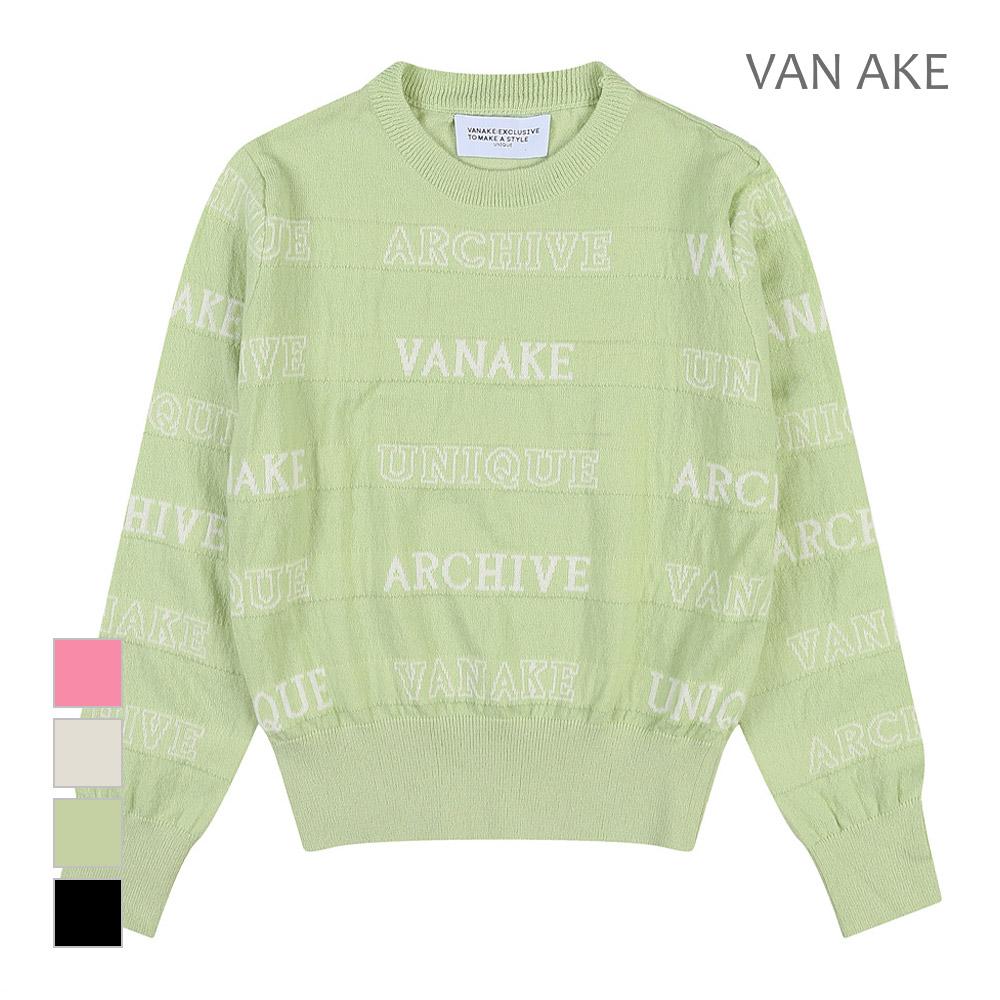 VANAKE Logo Lettering Pattern Knit_Vb2Yktuv03Z