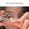 2PCS Ergonomic Women Contact Lenses Inserter Remover Tool for Easy Lens Application and Removal for Daily Wear or Travel