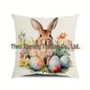Popular Easter Cartoon Rabbit Sofa Cushion Cover for Home Decoration