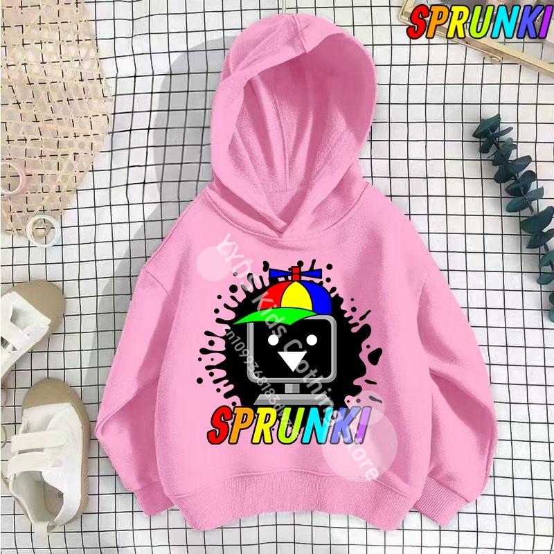 Hot Game Incredibox Sprunki Hoodie for Kids Hoody Sweatshirts for Teen Boys Cartoon Coats for Girls, Casual Outerwear for Baby