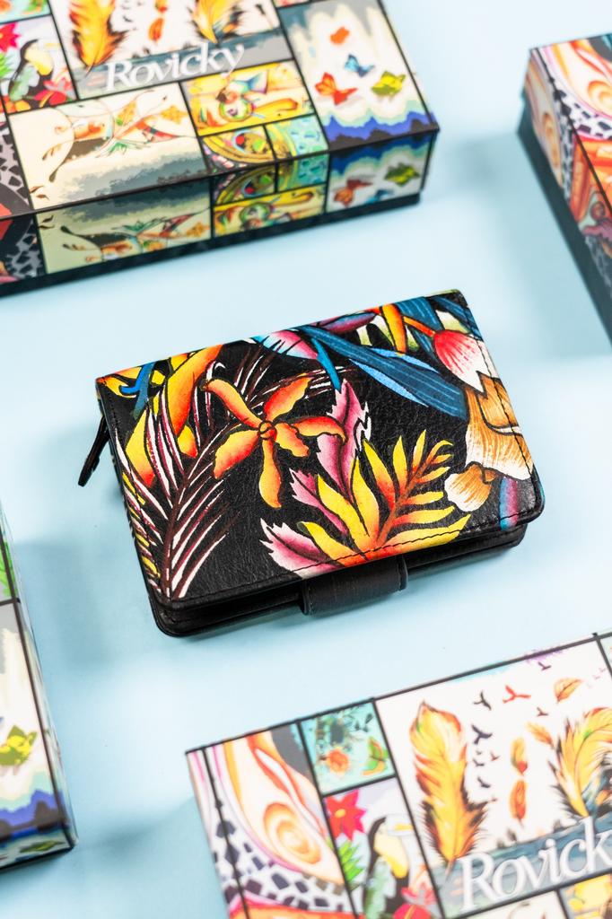 Women's leather wallet R-N109-ART-21-7163