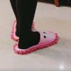 Thickened Detachable Cotton Shoes Anti-slip Microfiber Slippers Mopping  Wooden Floor