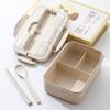 880ML Wheat Straw Double-Layer Lunch Box