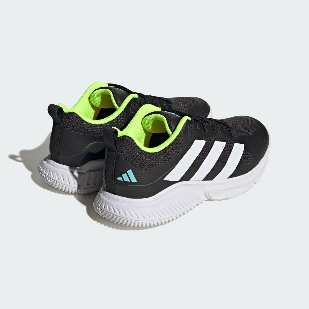 Adidas Court Team Bounce LSF54 Core Aqua Size Cm 2.0 Women's Sneakers, Black/Footwear White/Flash (HP3342), 25.0