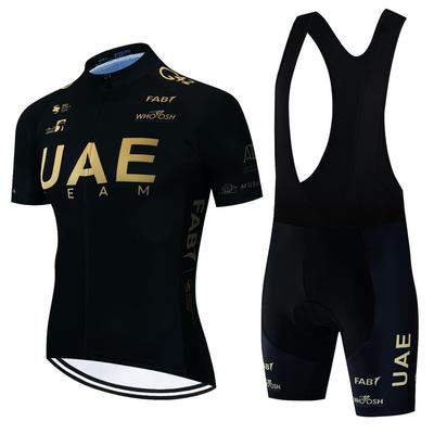 2025 NEW UAE Summer Cycling Jersey Set Breathable Cycling Clothing MTB Clothes Bicycle Bib Pants Bike Race Sportswear