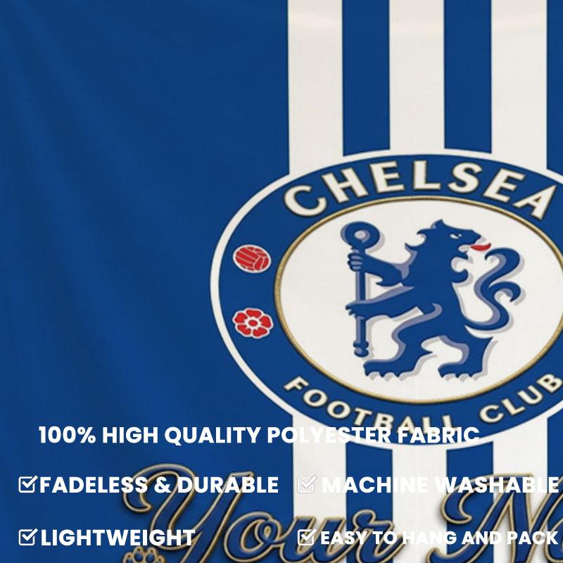Chelsea F Custom Name Wall Tapestry Aesthetic Wall Hanging Printed Fabric Blanket Decorative Tapestries for Bedroom Living Room Home Decor