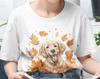 Autumn Golden Retriever T-Shirt | Cozy Dog Lover Tee