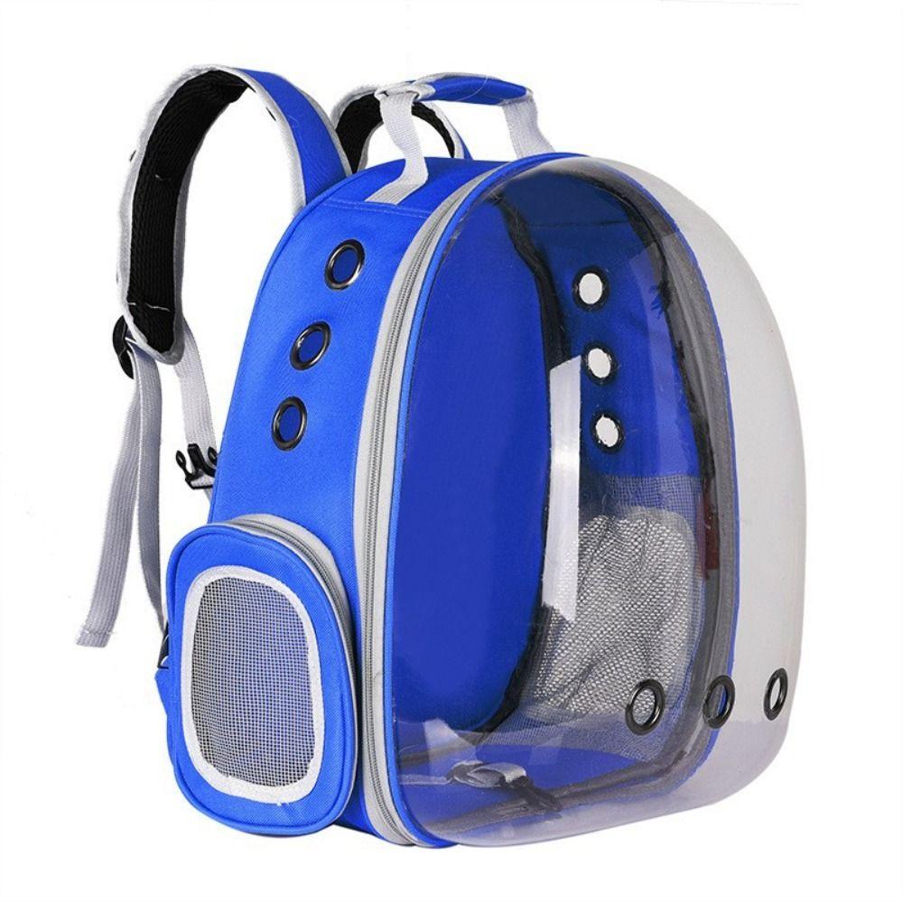 Large Space Transparent Pet Carrying Bag Breathable Shoulder Strap Cat Outing Bag Outdoor Use Portable Pet Carrying Backpack