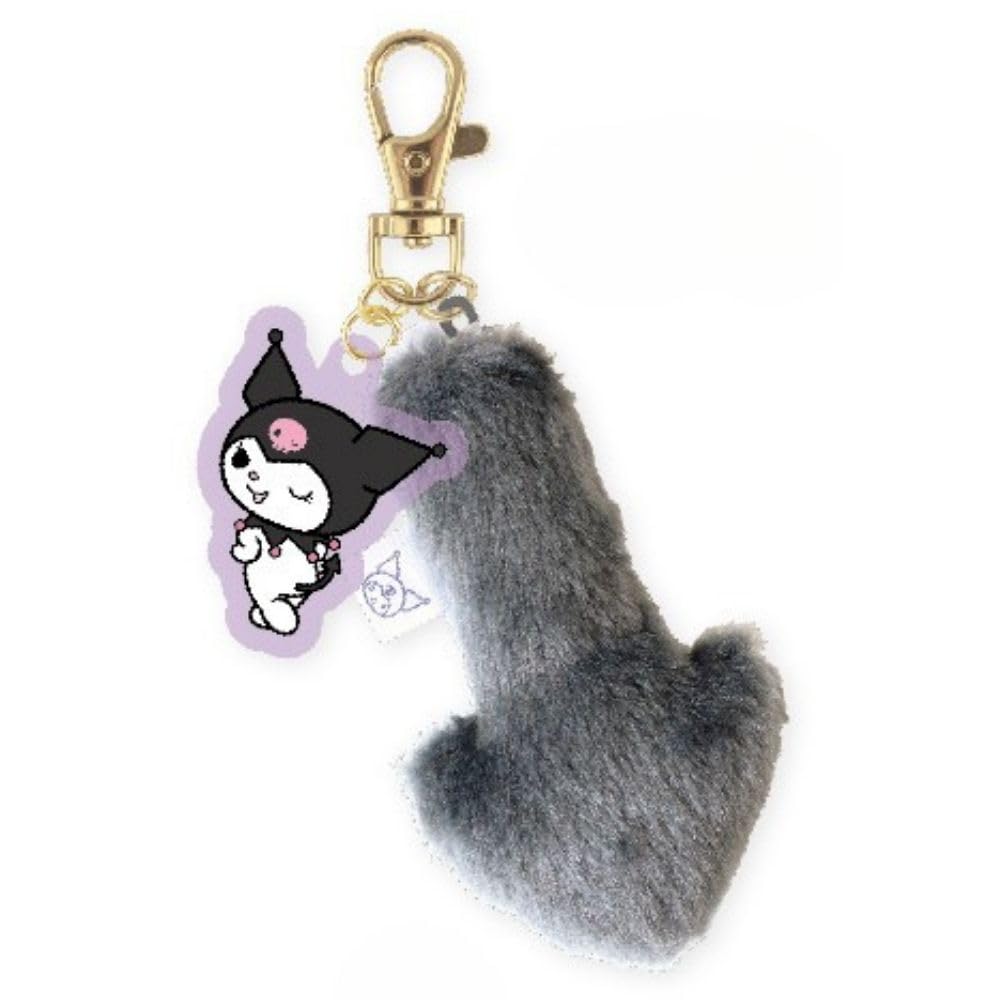 Factory Sanrio Characters Acrylic Tail Charm Kuromi H80 x W60 x D50mm or H47 x W47 x D3mm or less T's Tail/Approx. less, Acrylic/Approx. SR-5546893KU
