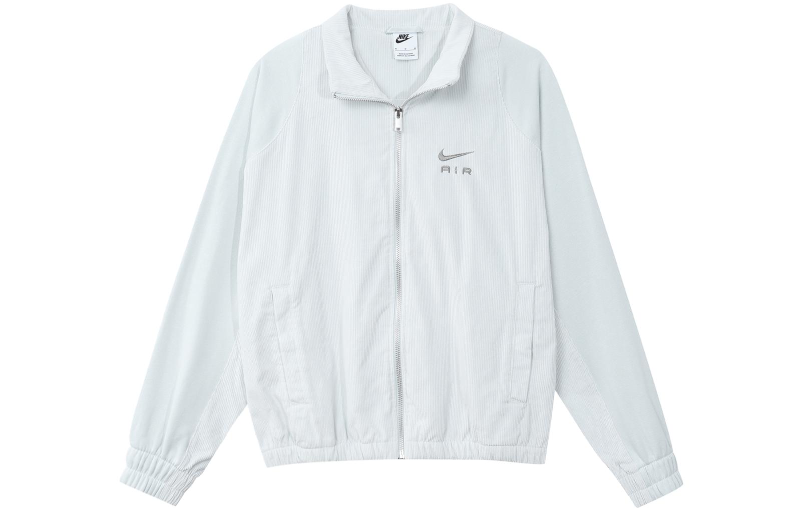 Nike Air Solid Color Logo Corduroy Full-Zip Stand Collar Jacket DQ6929-043 XL