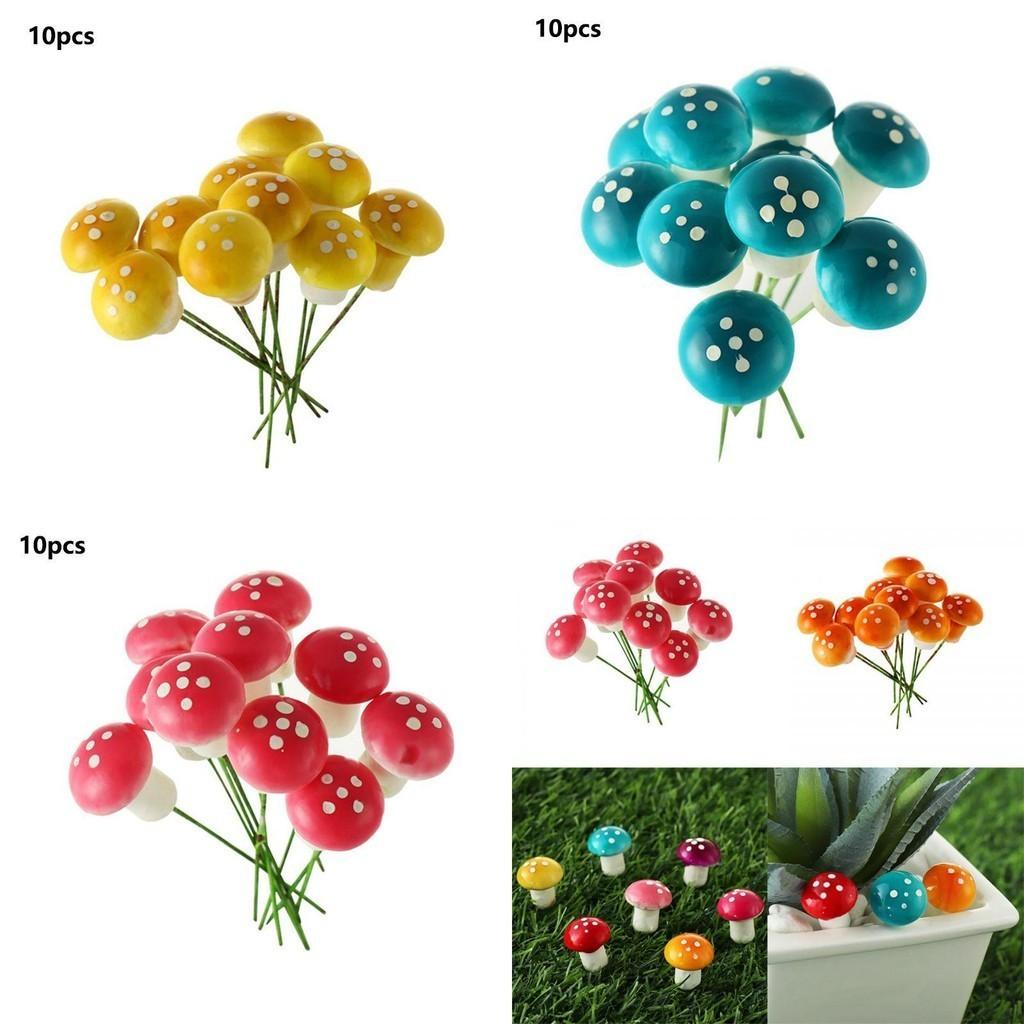 High-quality Colorful Mushroom Ornaments For Beautiful Miniature Landscaping