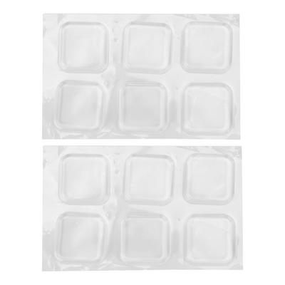 12pcs Door Stopper Clear Rubber Transparent Self Adhesive Door Handle Knob Stopper Bumper Guard for