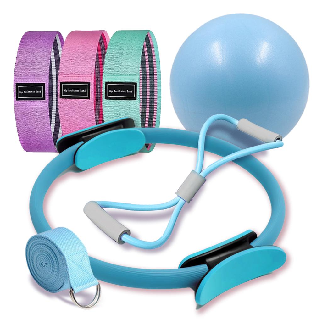 New Pilates Ball And Ring Set With Resistance Band For Pregnancy Postpartum Workout Fitness Equipment