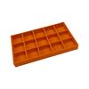 1PC, Flocking Jewelry Box Jewelry Tray, Color: Orange