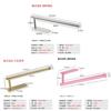 Stainless Steel Extended Kitchen Paper Roll Holder With Wallmount Design For Bathroom Decor