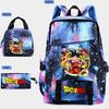 Dragon Ball Peripheral Cartoon Printed Backpack 3PCS Set Student School Bag Shoulder Bag Pencil Case Set