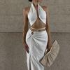 Strapless Halter Vest Elegant Strapless Halter Crop Top
