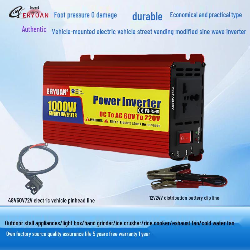2000W Modified Wave Power Inverter: 220V for 12V/24V/48V/60V Solar and Car Use