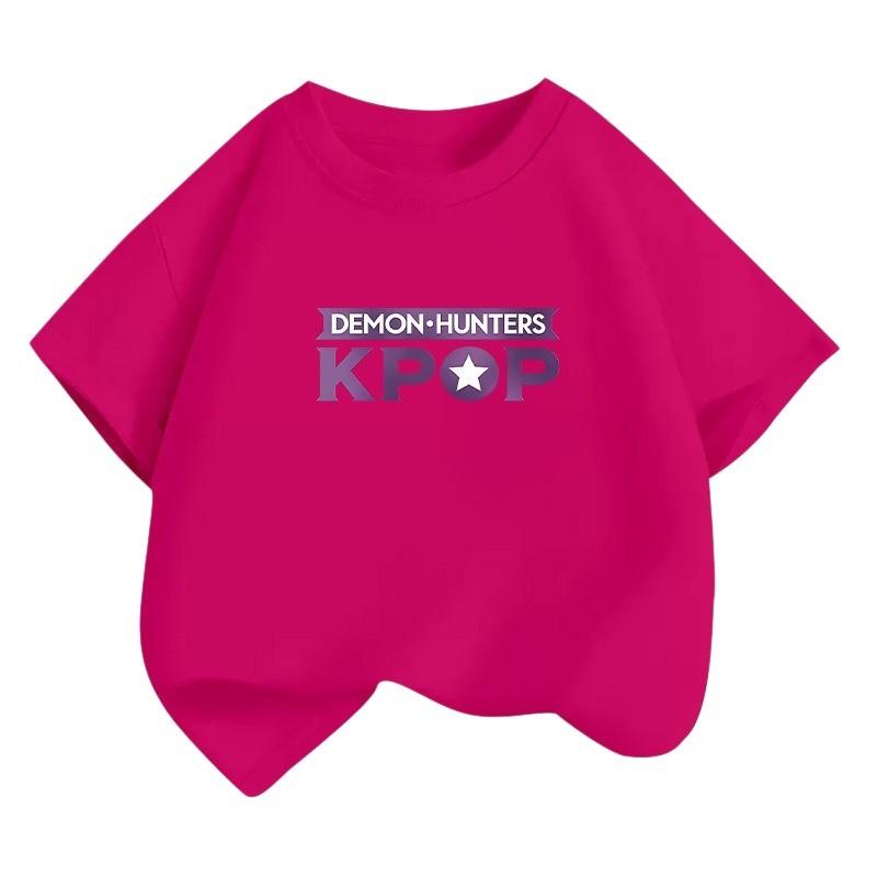 Kids Girls Kpop Hunters Zoey Mira Rumi Huntrix Print T-shirt
