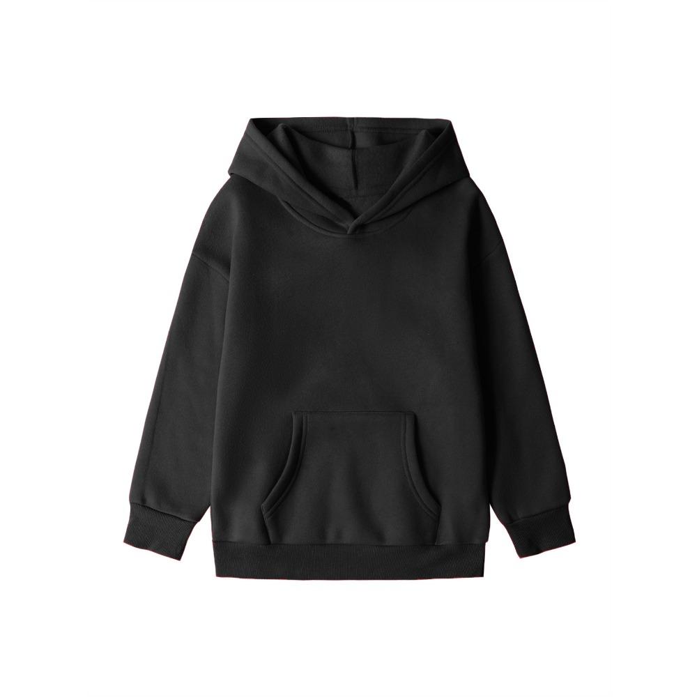 Children’s Autumn Casual and Fashionable Long-sleeved Plain Hooded Top – Children’s Sweatshirt