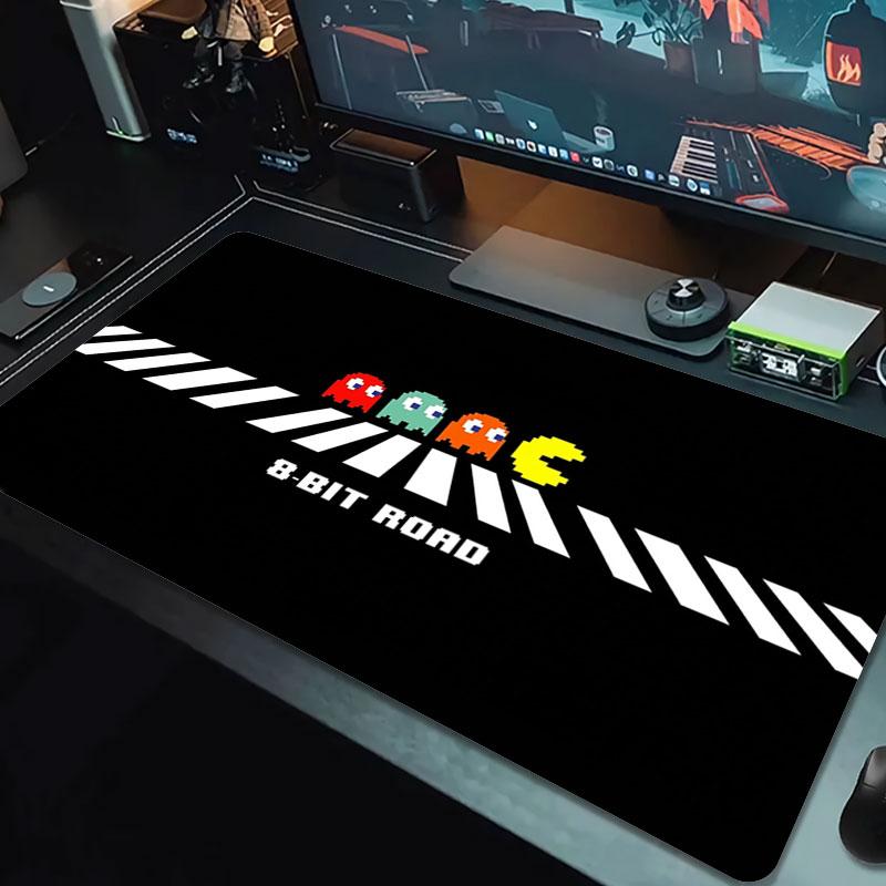 Pac-Man Large Size Mouse Pad Large Gaming Table Cushion Non-slip Laptop Tablet Big Mousepad XXL Mat Mini PC Playmat With Lock Edge