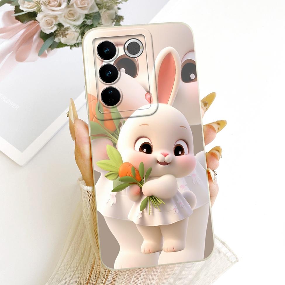 For Vivo V27 V2231 V2246 Case For Vivo V27 Pro V2230 Cover Luxury Fashion Cool Kawaii Cute Painted Silicone Casing