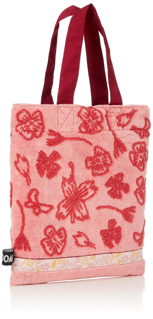 Moomin Little My Flower Garden Mini Floral Bag, Pink, Print, Toweling, 47-8277230