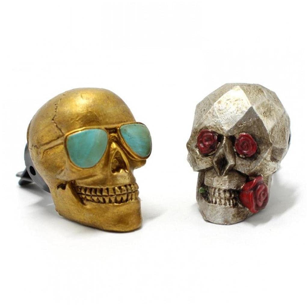 Skull Car , Scary, Clip Type, Air Conditioner, , , Gift, Halloween, Car Decoration, Set of 2
