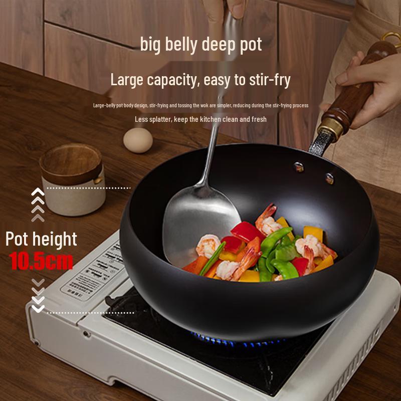 Kangbakh 24cm Refined Iron Stir-Fry Wok