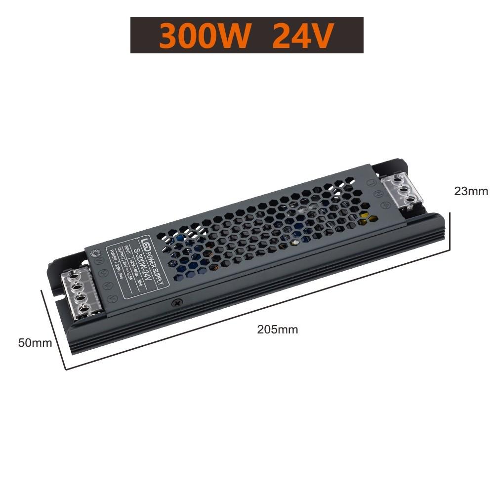 Upgrade Aluminium Alloy LED Driver Household 12V/24V Power Supply Portable Light Transformers for LED Light Strip