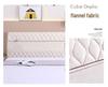 Off-white Thickened Upholstered Headboard Cover - Full Size, Simple and Soft