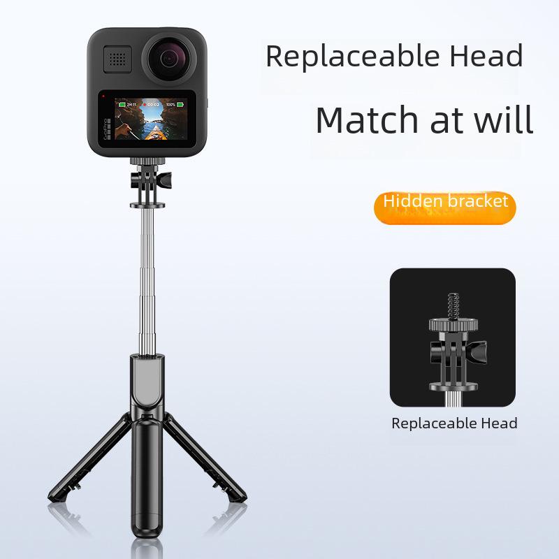 Portable Selfie Stick & Tripod for Live Streaming: Foldable & Integrated Design for Mobile Phones