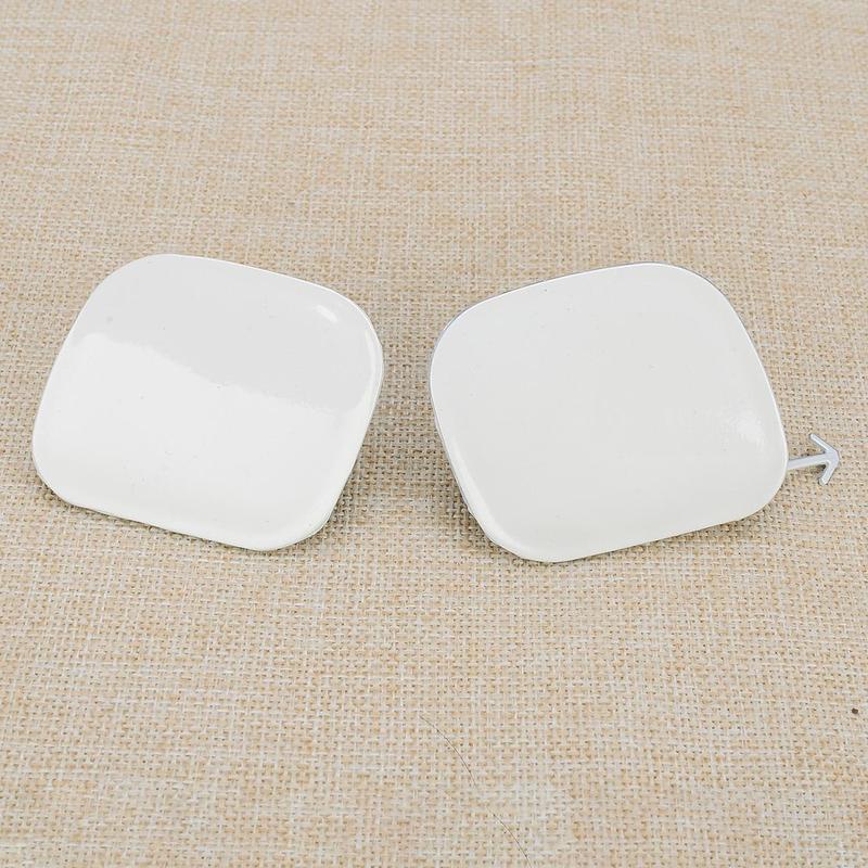 521270E926 Front Left&Right Bumper Tow Hook Eye Cover Cap 521200E927 Fit For Toyota Highlander 2015 2016 2017 White Plastic