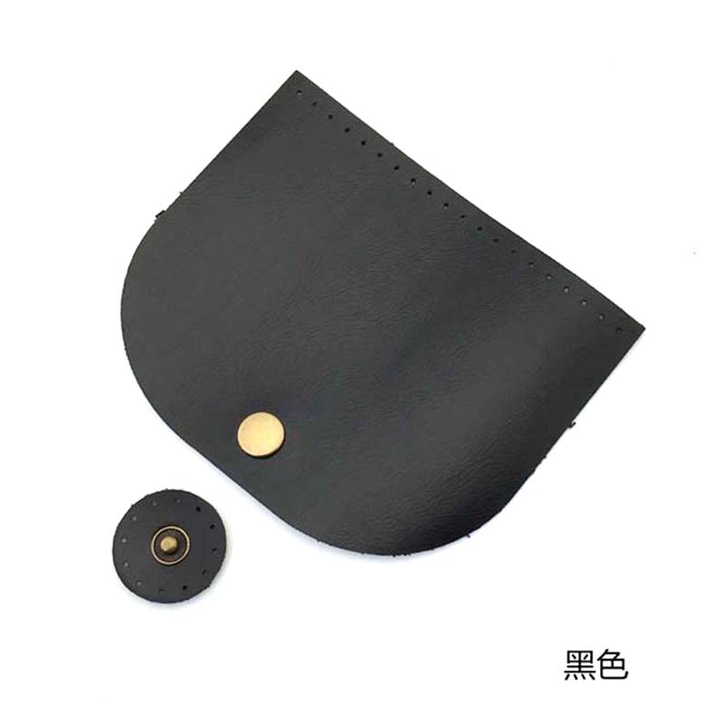 5pcs Bag Flip Cover PU Leather Magnetic Buckle Purse Handmade Bottom for DIY Handbag Shoulder Bags Making Accessories 10x12cm